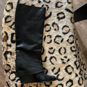 Knee High Leather Boots w/ Heel size 8.5